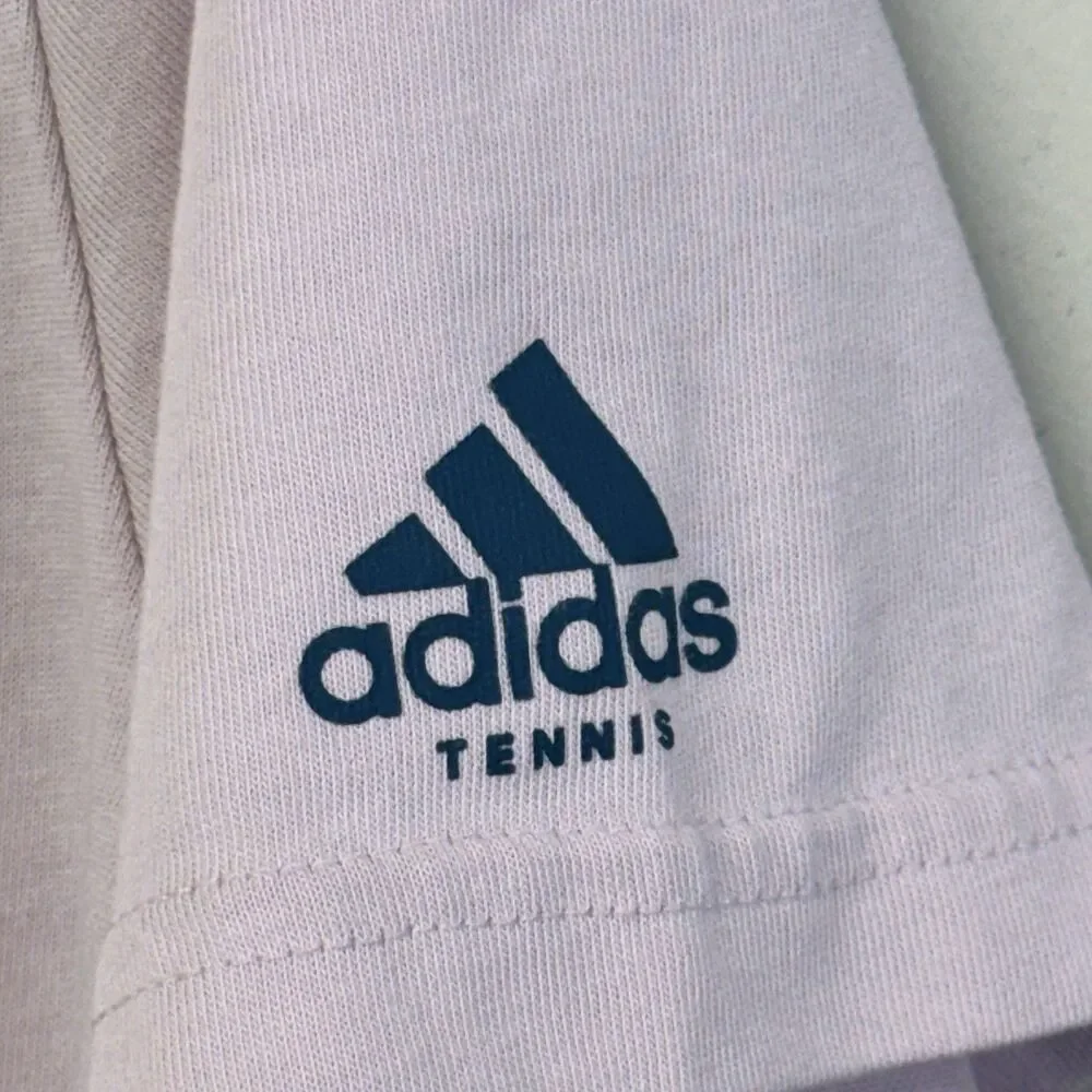 Adidas Aeroready  Tennis Graphic T Shirt Pink Men M GUC